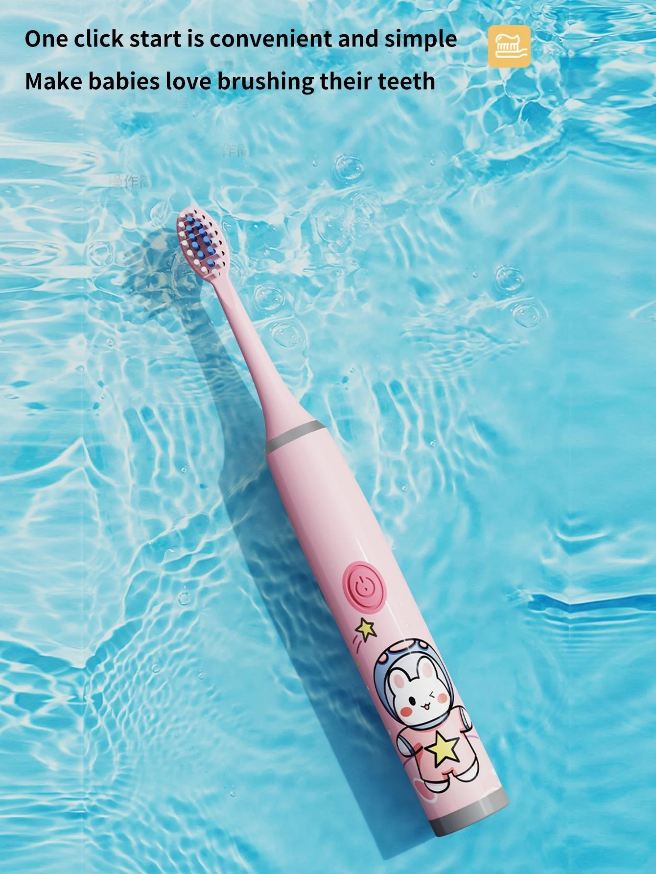 Brosse à Dents Électrique Enfant – Ultra - Doux & Nettoyage Ludique (Sans Pile)™ - Planète bébé