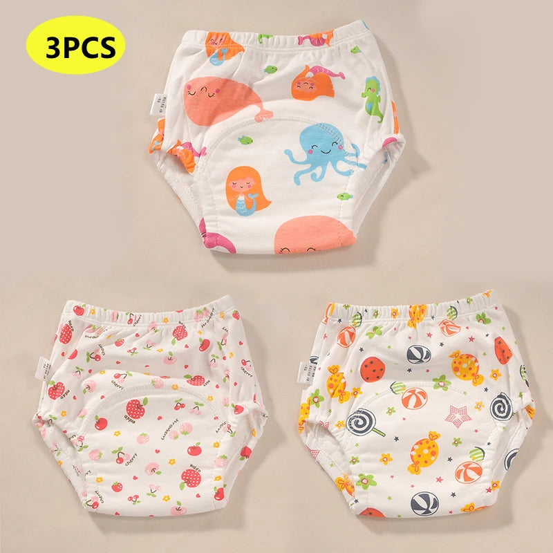 đ©Čđ¶ Culotte d'Apprentissage BĂ©bĂ© â Coton Lavable â Couleur Unie â 1 Ă 3 Ansâą