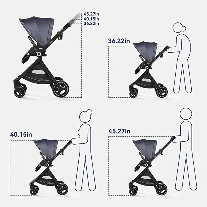 ✈️ Poussette Bébé Ultra - Légère – Compacte & Compatible Avion – Position Allongée – Pliable en Un Clic™ - Planète bébé