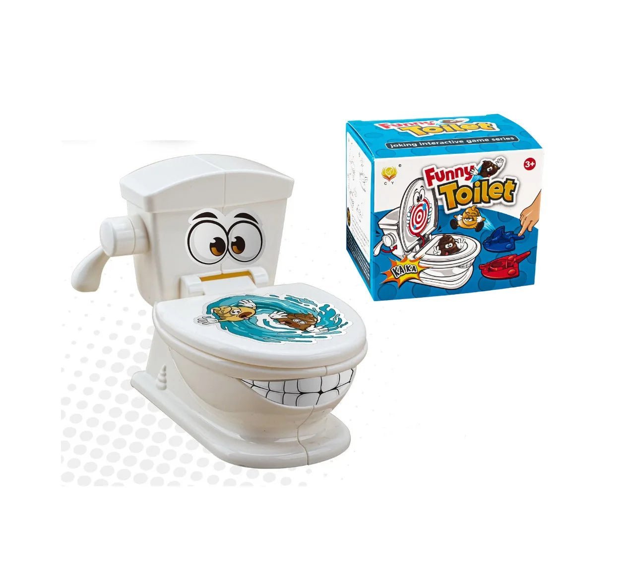 Mini Jeu de Toilette Catapulte – Jouet Anti - Stress Amusant à Deux – Jeu de Lancer de Caca – Tabletop Battle pour Enfants et Adultes® - Planète bébé