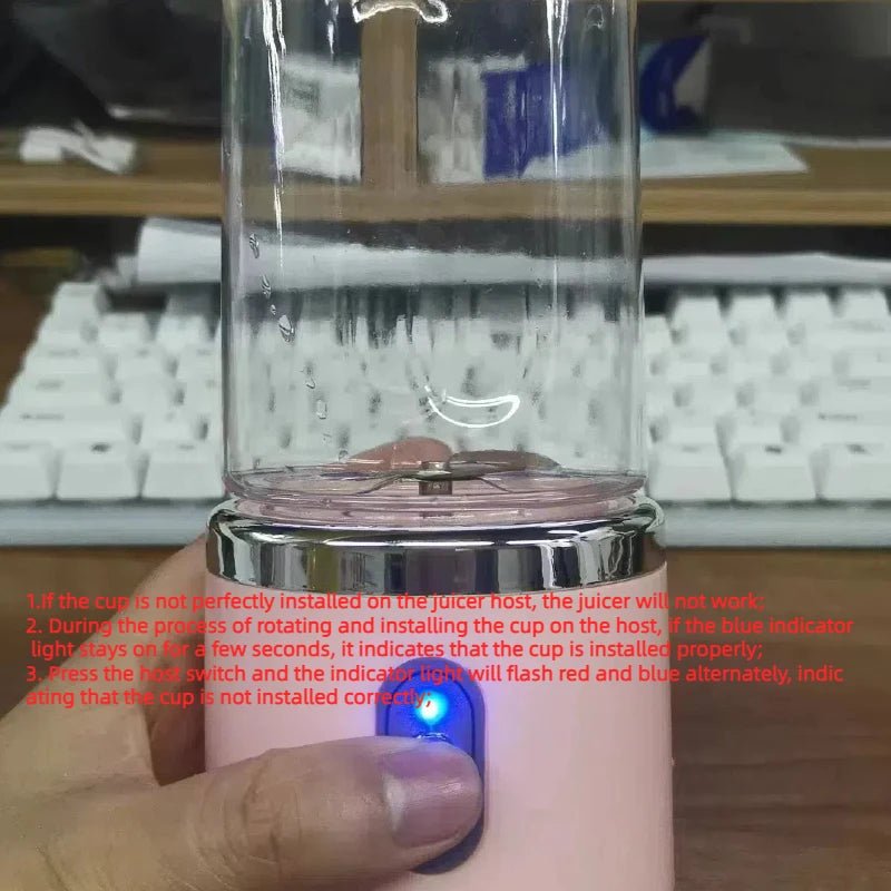đ„€ Blender Portable Ălectrique HOMEFISH â 6 Lames Acier Inoxydable â Smoothies, Jus, Glace & Milkshakes â Rechargeable â Compact <500mlâą - PlanĂšte bĂ©bĂ©