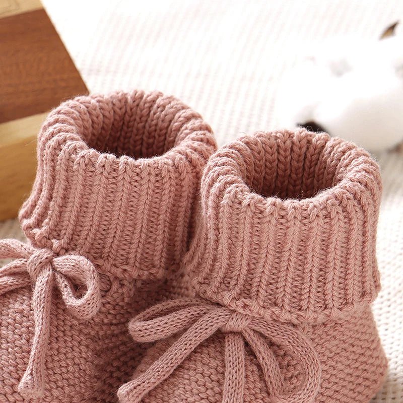 𧶠Chaussons Bébé Tricotés⹠- PlanÚte bébé