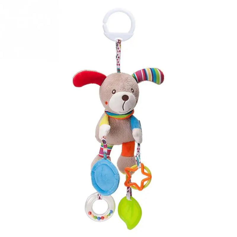 Soft Giraffe Zebra Animal Handbells Rattles Plush Infant Baby Development Handle Toys WIth Teether Baby Toy For Newborn Gifts™