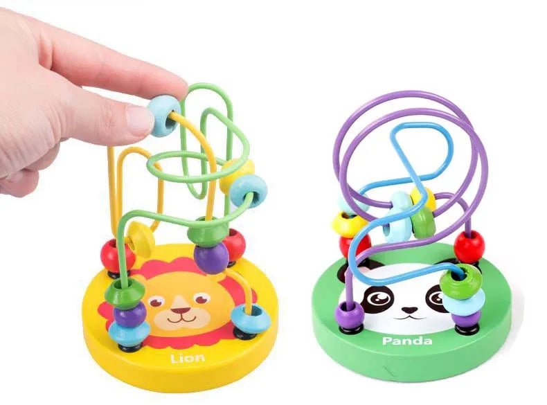 đ§ Jouet Ăducatif Montessori â Labyrinthe de Perles en Bois â Apprentissage MathĂ©matique PrĂ©coceâą - PlanĂšte bĂ©bĂ©