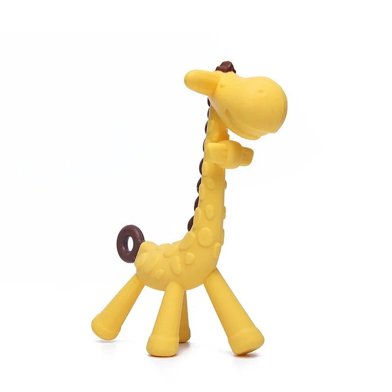 đŠđ Anneau de Dentition Girafe â Silicone Alimentaire â Jouet de Dentition Mignon pour BĂ©bĂ©âą