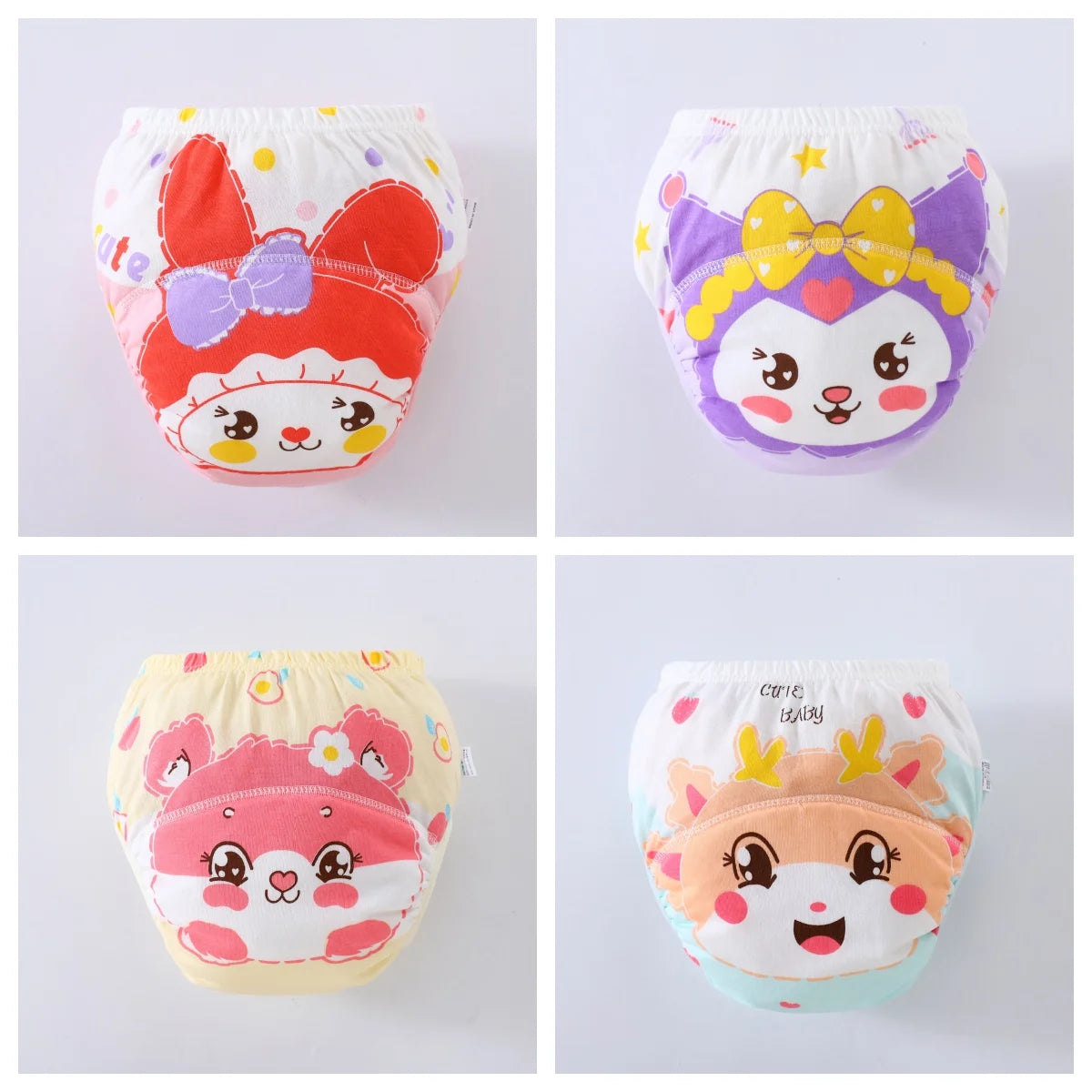 đ©Čđż Lot de 4 Culottes dâApprentissage ImpermĂ©ables BĂ©bĂ© â Coton Ăcologique â RĂ©utilisables & Ultra Douces â 12 Ă  20 kg â Mixteâą - PlanĂšte bĂ©bĂ©