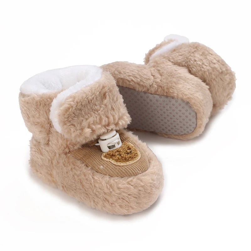 đ§žâïž Chaussures dâHiver BĂ©bĂ© â Premiers Pas AntidĂ©rapants â Doublure Coton Chaud â Motif Cartoonâą