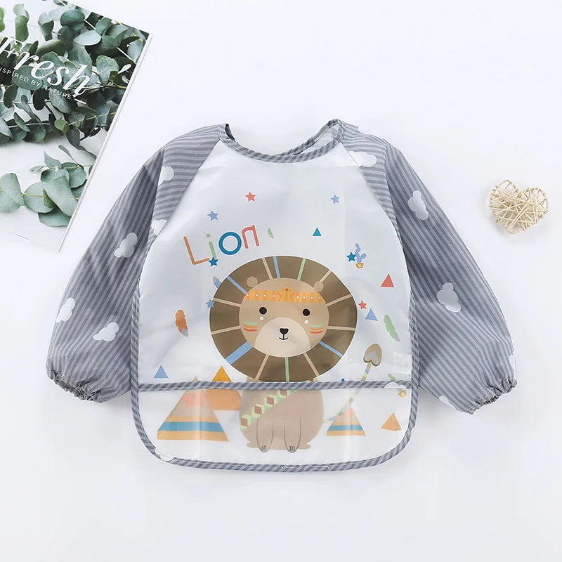 Bavoir Manche Longue Waterproof en EVA pour Bébé – Tablier de Repas Anti-Taches – Ultra Léger & Facile à Nettoyer™