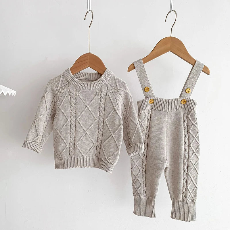 đ§¶đ Ensemble BĂ©bĂ© TricotĂ© â Style CorĂ©en â Automne/Hiver â Unisexe 0-12 Moisâą - PlanĂšte bĂ©bĂ©