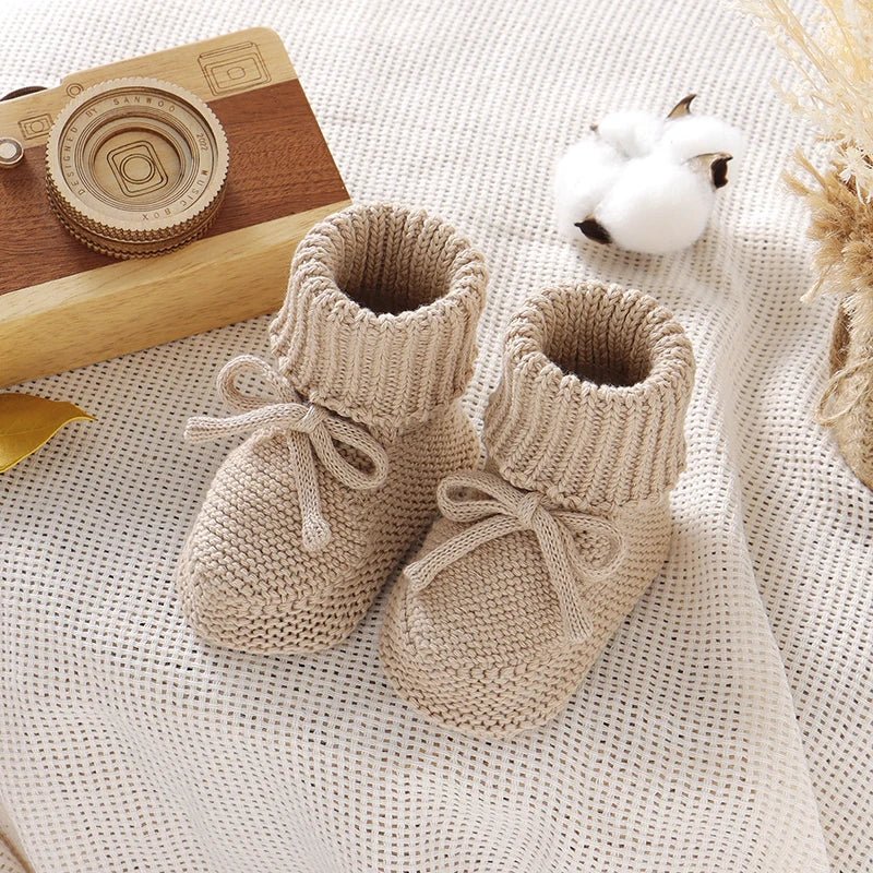 𧶠Chaussons Bébé Tricotés⹠- PlanÚte bébé