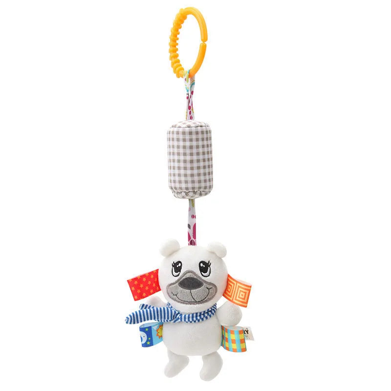Soft Giraffe Zebra Animal Handbells Rattles Plush Infant Baby Development Handle Toys WIth Teether Baby Toy For Newborn Gifts™