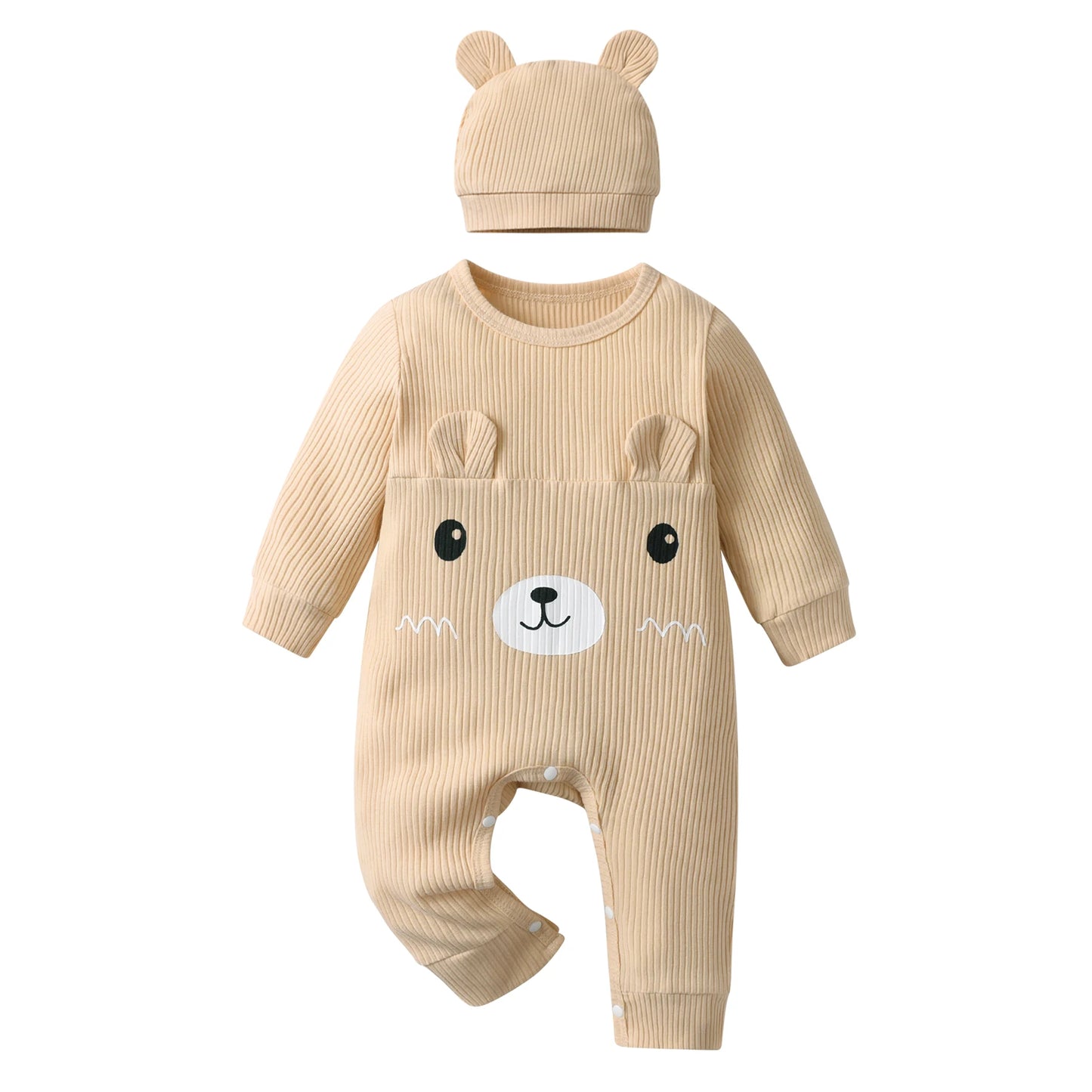 Combinaison Bébé Garçon KuKitty – Manches Longues avec Chapeau™