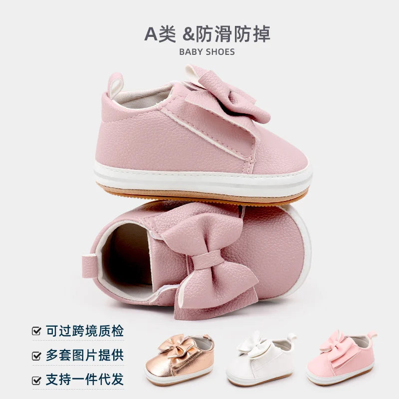 đŠđŁ Chaussures BĂ©bĂ© Fille â Similicuir Premium & NĆud Papillon â Premiers Pas ĂlĂ©gants â 0 Ă 18 Moisâą
