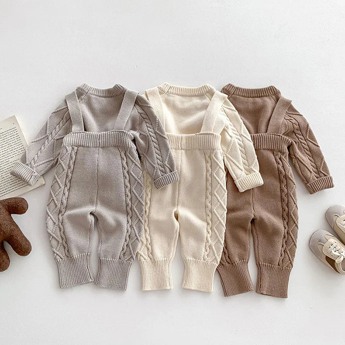 đ§¶đ Ensemble BĂ©bĂ© TricotĂ© â Style CorĂ©en â Automne/Hiver â Unisexe 0-12 Moisâą - PlanĂšte bĂ©bĂ©