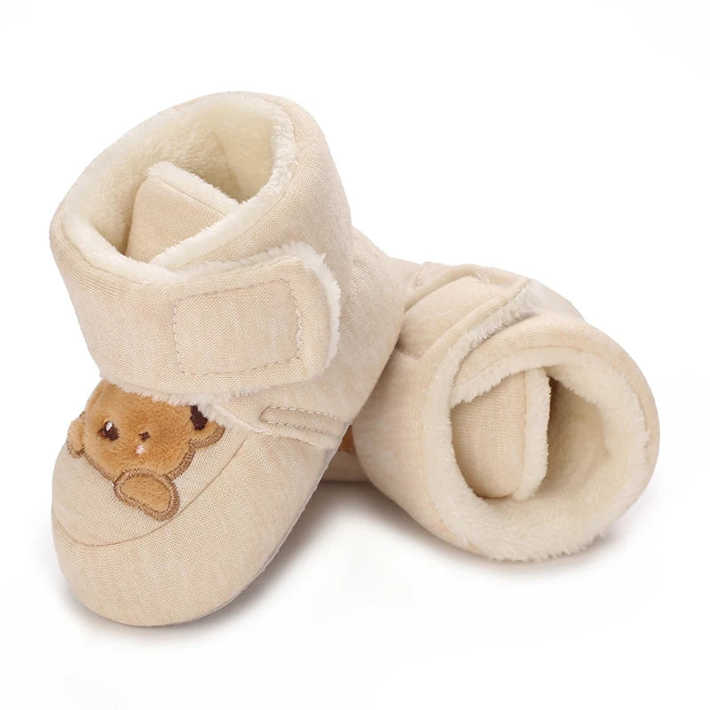 đ§žâïž Chaussures dâHiver BĂ©bĂ© â Premiers Pas AntidĂ©rapants â Doublure Coton Chaud â Motif Cartoonâą