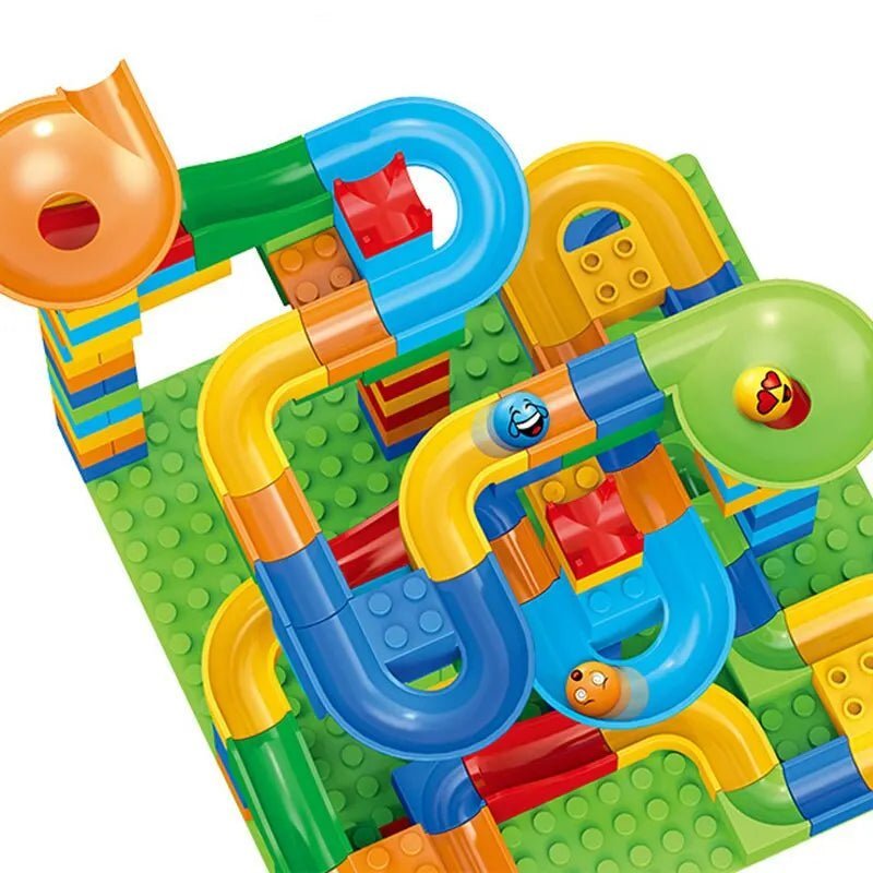 Circuit Billes à Assembler – Jeu de Construction DIY Enfant – Puzzle Éducatif avec Petites Pièces – Cadeau Créatif 6 Ans+™ - Planète bébé