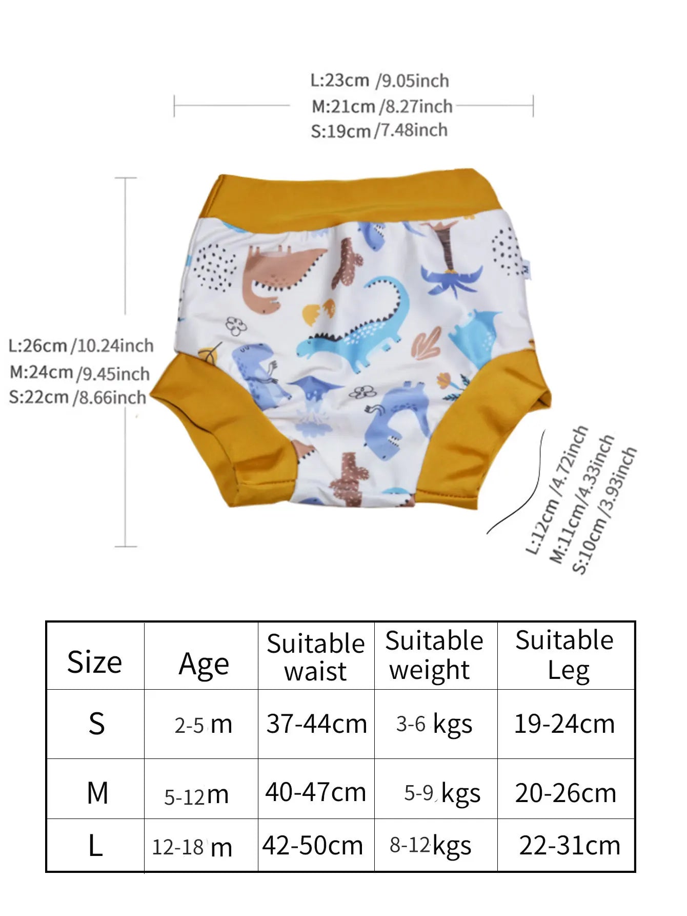 đ©±đ Couches de Bain RĂ©utilisables EEZKOALA â Taille Haute â Ătanches & Anti-UV â 9 Ă 14 kgâą
