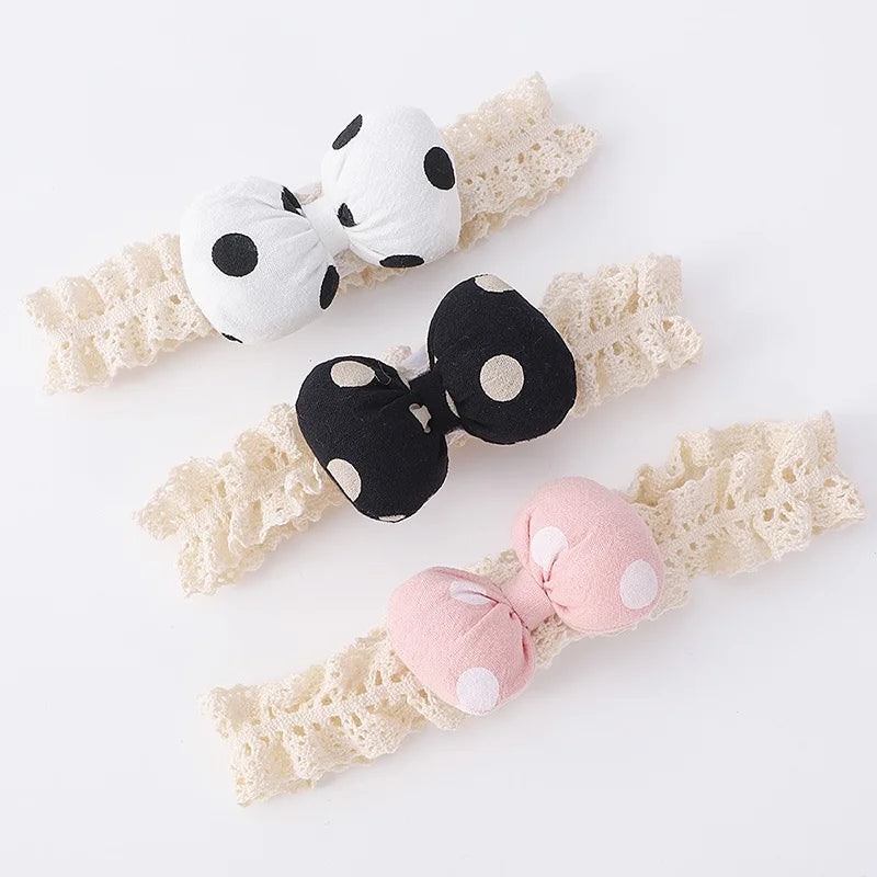 Baby Girl Headbands Socks 2Pcs/Set Sweet Cute Bow Newborn Baby Headband Elasitc Hair Bands Hair Accessories Xmas Gift™ - Planète bébé