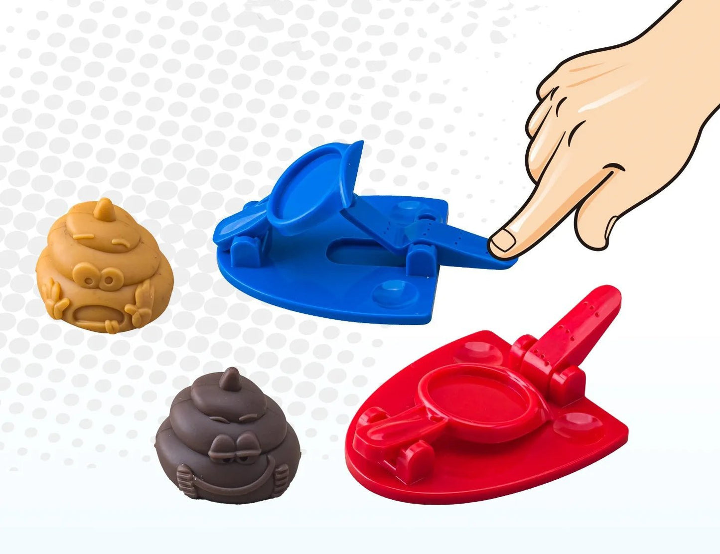 Mini Jeu de Toilette Catapulte – Jouet Anti - Stress Amusant à Deux – Jeu de Lancer de Caca – Tabletop Battle pour Enfants et Adultes® - Planète bébé