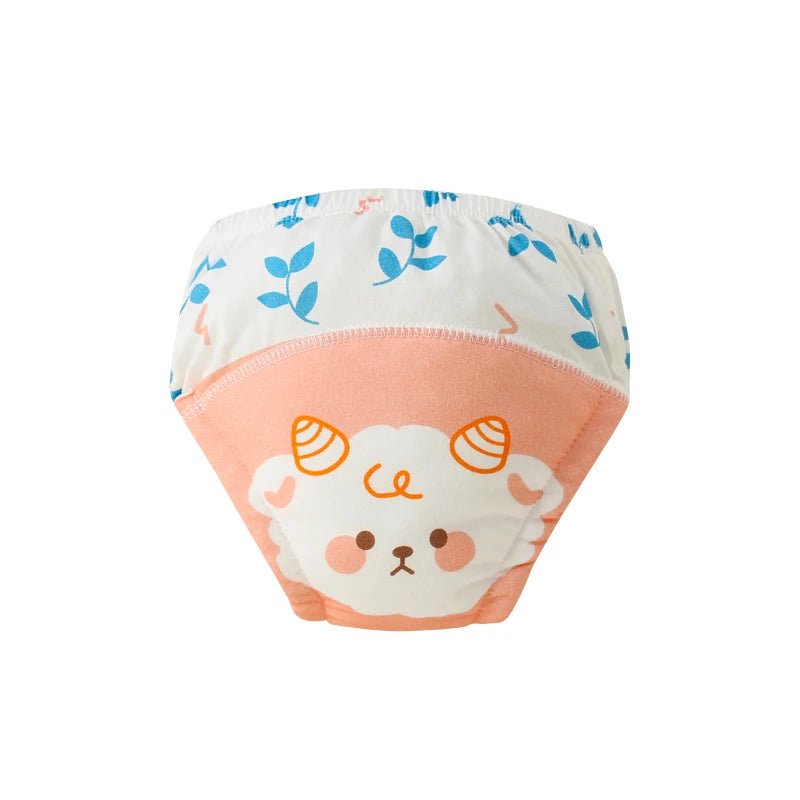 4PCS Pure Plain Solid Color Soft Baby Boys Girls Toddler Training Pants Toilet Pee Potty Learning Underwear Cotton Diaper™ - Planète bébé