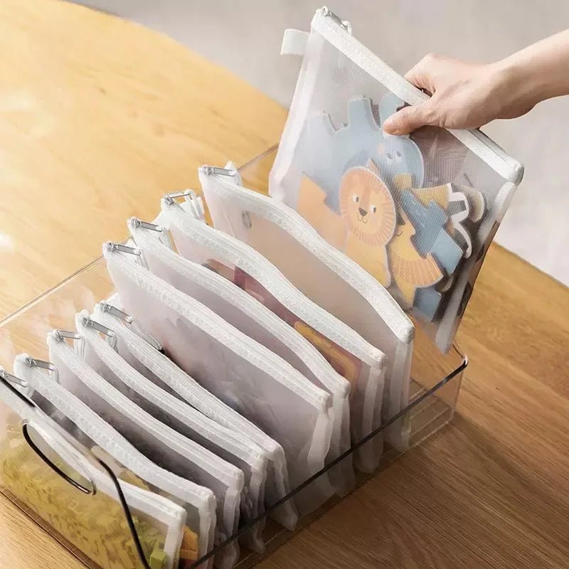 đïž Lot de 1 Ă 30 pochettes zippĂ©es en maille â Ătanches & Multi-usagesâą - PlanĂšte bĂ©bĂ©