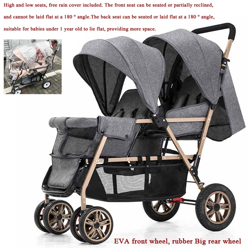 Poussette Jumeaux Haute Qualité