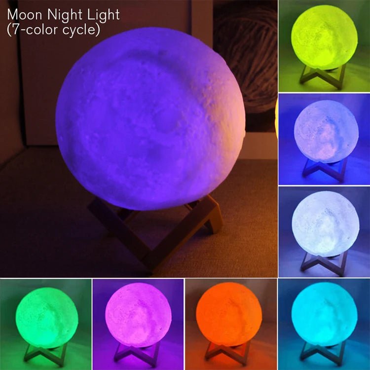 đ Veilleuse Lune Galaxy â Lampe de Lecture LED pour Enfants & Chambreâą - PlanĂšte bĂ©bĂ©