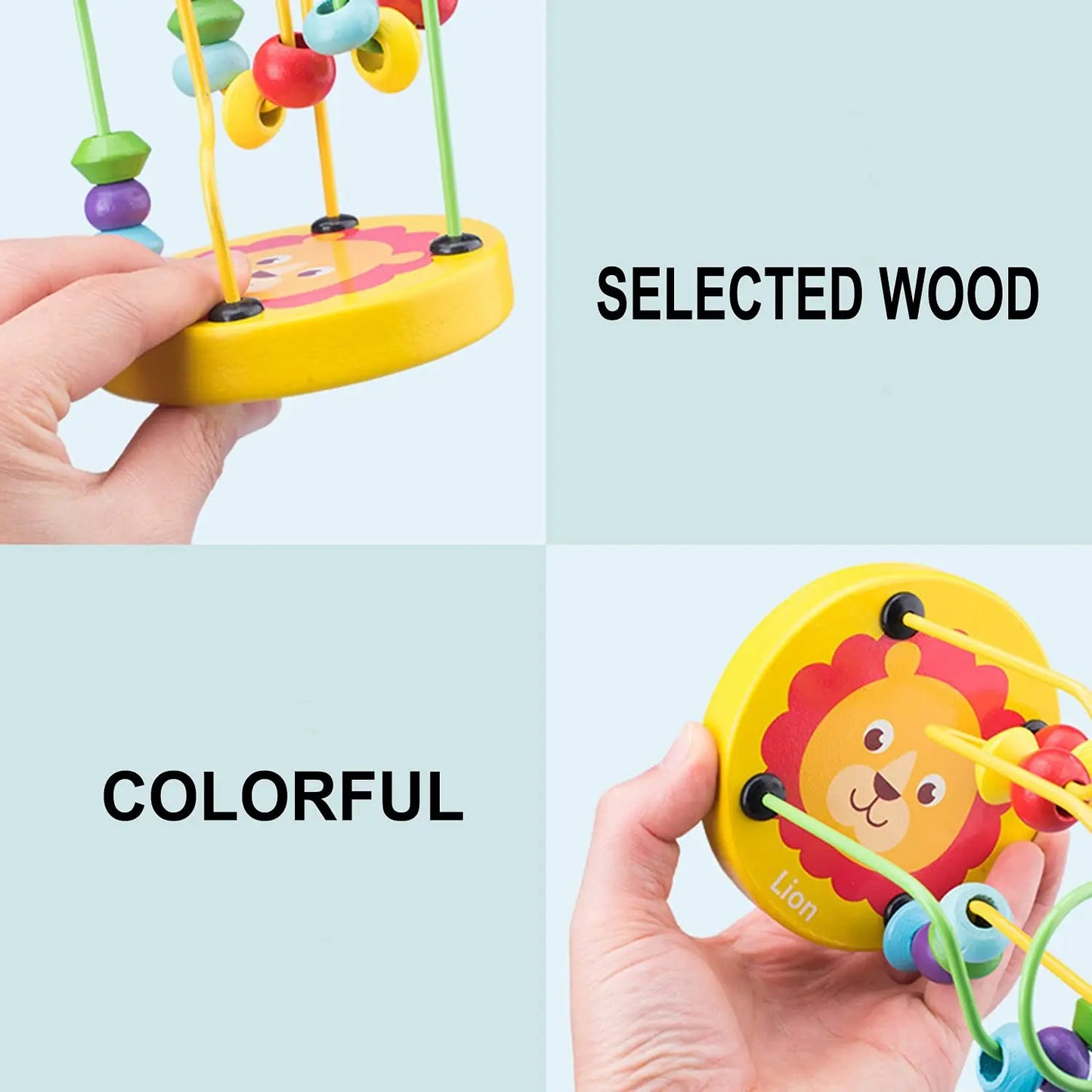 đ§ Jouet Ăducatif Montessori â Labyrinthe de Perles en Bois â Apprentissage MathĂ©matique PrĂ©coceâą - PlanĂšte bĂ©bĂ©