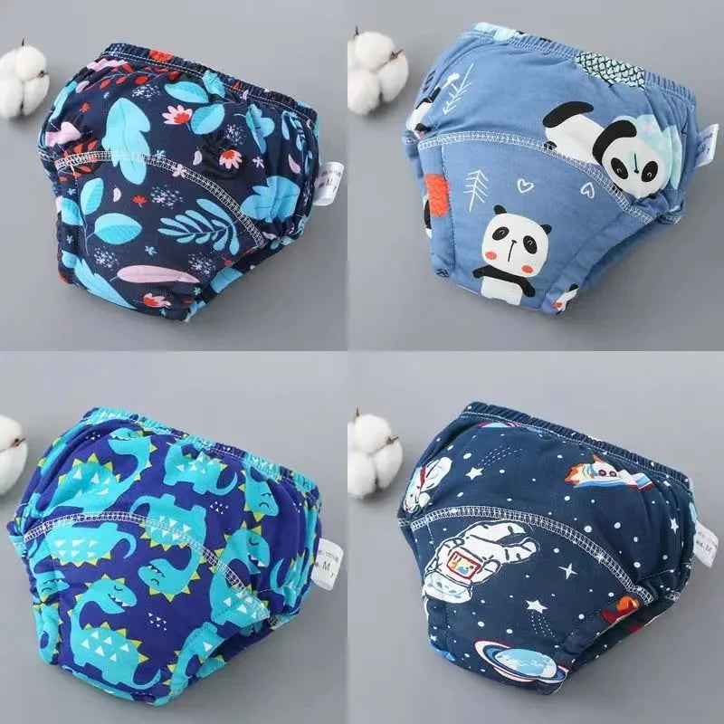 đ©Čđż Lot de 4 Culottes dâApprentissage ImpermĂ©ables BĂ©bĂ© â Coton Ăcologique â RĂ©utilisables & Ultra Douces â 12 Ă 20 kg â Mixteâą - PlanĂšte bĂ©bĂ©