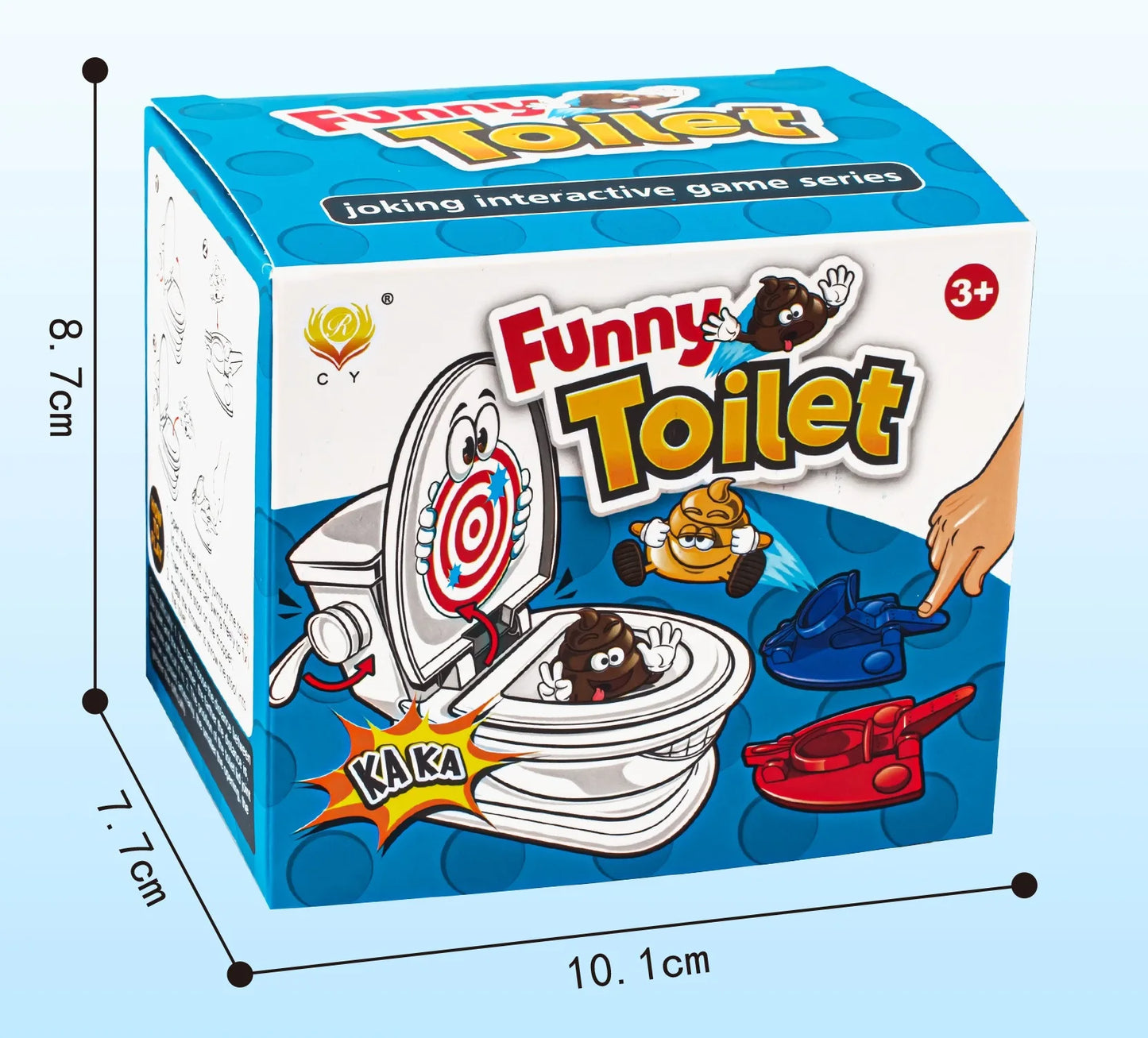 Mini Jeu de Toilette Catapulte – Jouet Anti - Stress Amusant à Deux – Jeu de Lancer de Caca – Tabletop Battle pour Enfants et Adultes® - Planète bébé