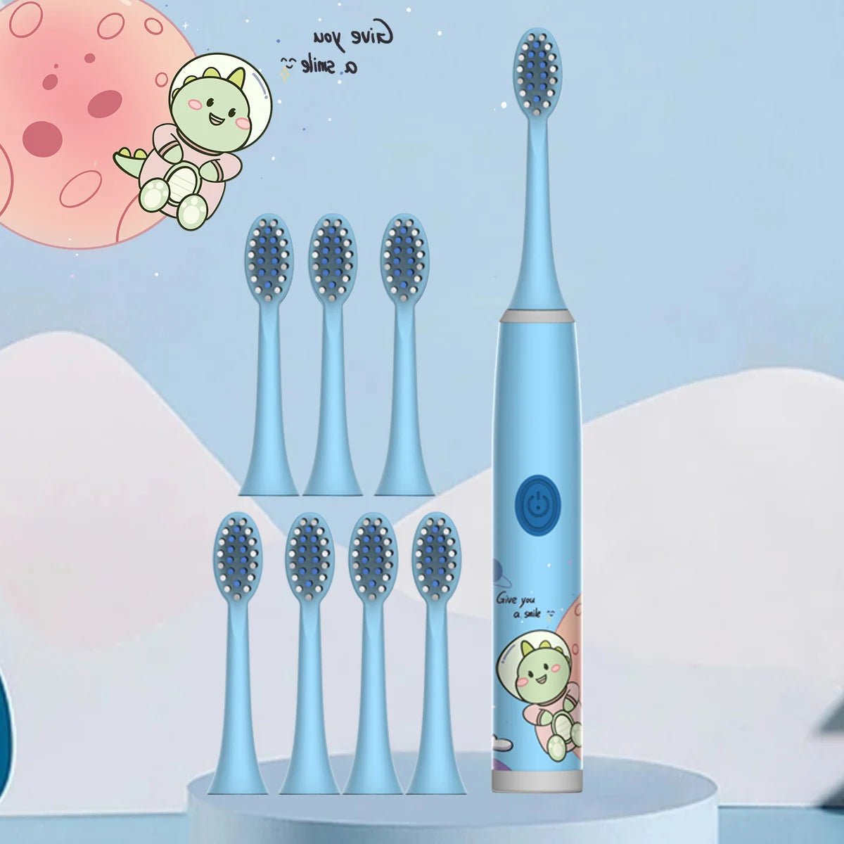 Brosse à Dents Électrique Enfant – Ultra - Doux & Nettoyage Ludique (Sans Pile)™ - Planète bébé