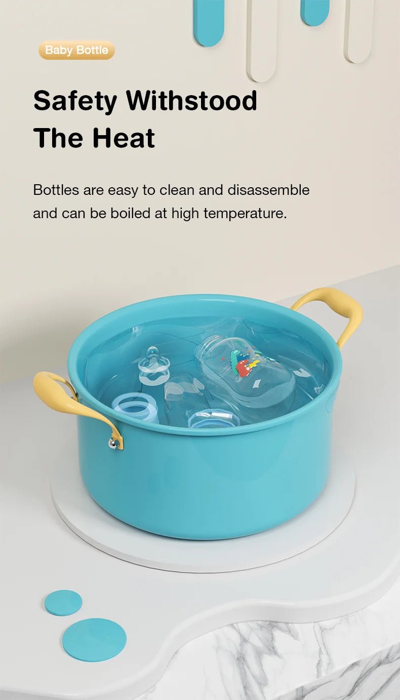 đŒ Lot de 3 Biberons Dr.Isla â 150/240ml â Large Goulot â Sans BPA â TĂ©tine DĂ©bit Moyen â Motifs BĂ©bé⹠- PlanĂšte bĂ©bĂ©