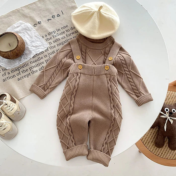 đ§¶đ Ensemble BĂ©bĂ© TricotĂ© â Style CorĂ©en â Automne/Hiver â Unisexe 0-12 Moisâą - PlanĂšte bĂ©bĂ©
