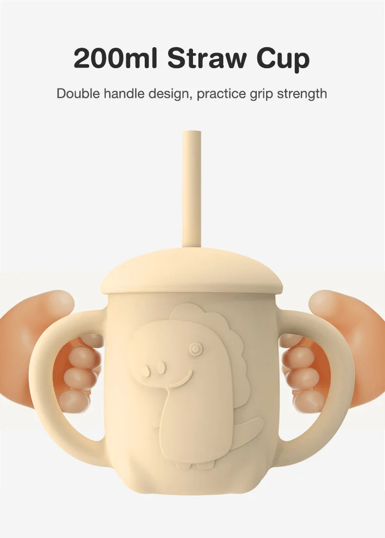 🍽️ Set de Vaisselle pour Enfant 6 Pièces – Dr.isla | Silicone Sans BPA & Design Ludique™