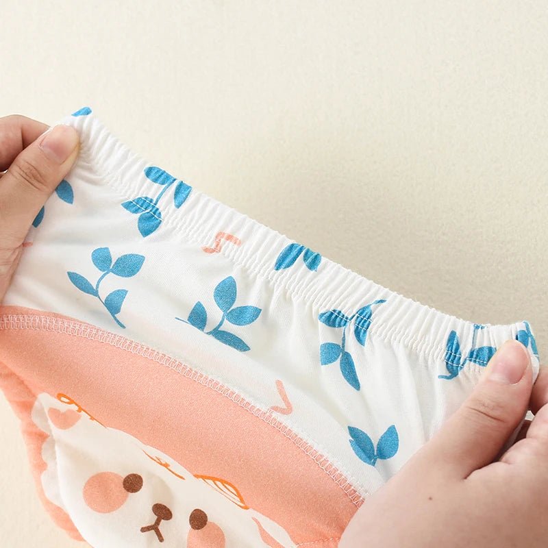 4PCS Pure Plain Solid Color Soft Baby Boys Girls Toddler Training Pants Toilet Pee Potty Learning Underwear Cotton Diaper™ - Planète bébé