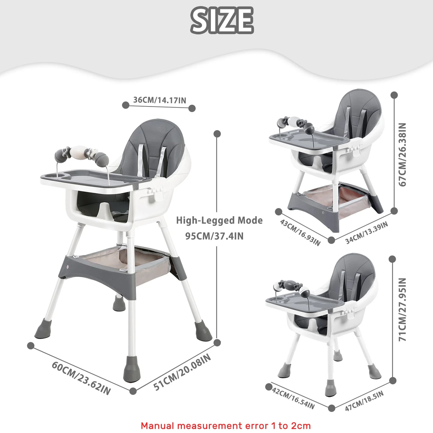 chaise haute évolutive portable double plateau support jouets - Planète bébé