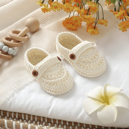 🧦👶 Chaussons Bébé en Coton Tricoté – Mi-Saison – Unisexe 0 à 18 Mois – Boucle & Confort Absolu™ - Planète bébé