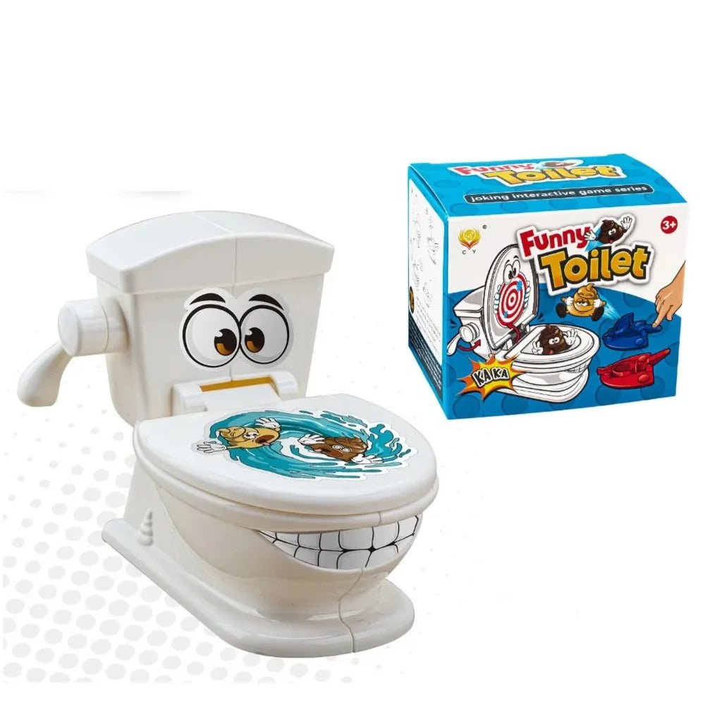 Mini Jeu de Toilette Catapulte – Jouet Anti - Stress Amusant à Deux – Jeu de Lancer de Caca – Tabletop Battle pour Enfants et Adultes® - Planète bébé