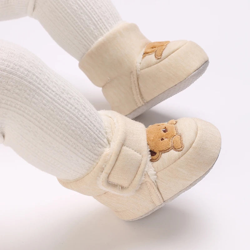 đ§žâïž Chaussures dâHiver BĂ©bĂ© â Premiers Pas AntidĂ©rapants â Doublure Coton Chaud â Motif Cartoonâą