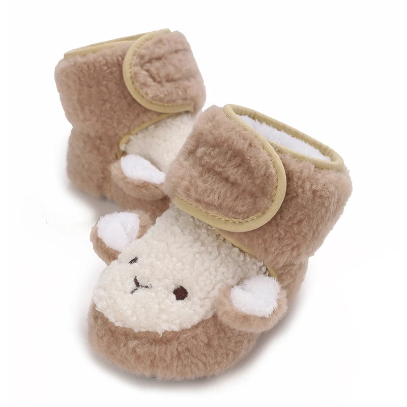 đ§žâïž Chaussures dâHiver BĂ©bĂ© â Premiers Pas AntidĂ©rapants â Doublure Coton Chaud â Motif Cartoonâą