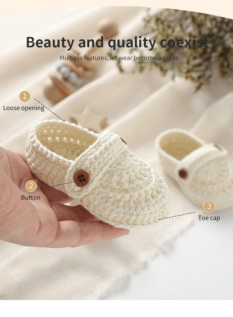 đ§Šđ¶ Chaussons BĂ©bĂ© en Coton TricotĂ© â Mi-Saison â Unisexe 0 Ă 18 Mois â Boucle & Confort Absoluâą - PlanĂšte bĂ©bĂ©