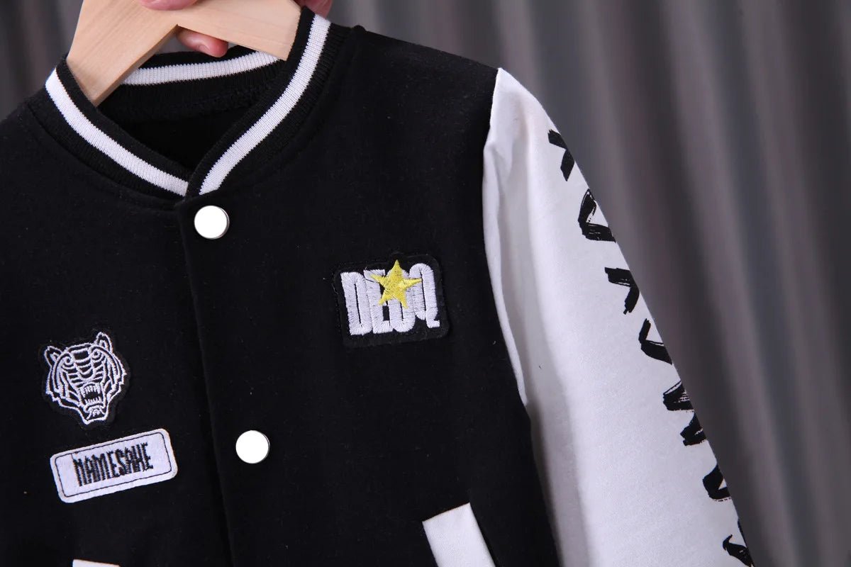 ensemble garçon 3 pièces veste baseball tigre - Planète bébé