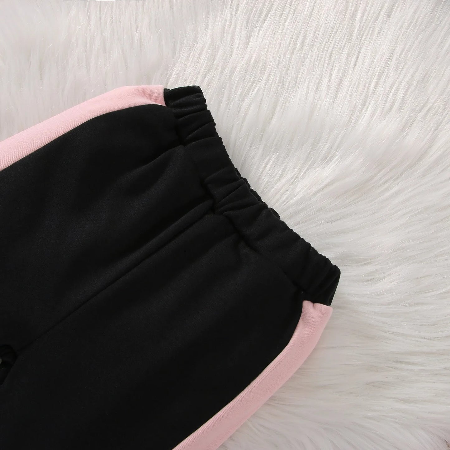 Ensemble Automne 2 Pièces Bébé Fille – Hoodie à Lettres avec Nœud + Pantalon – Tenue Sportive Confort 1-3 Ans™