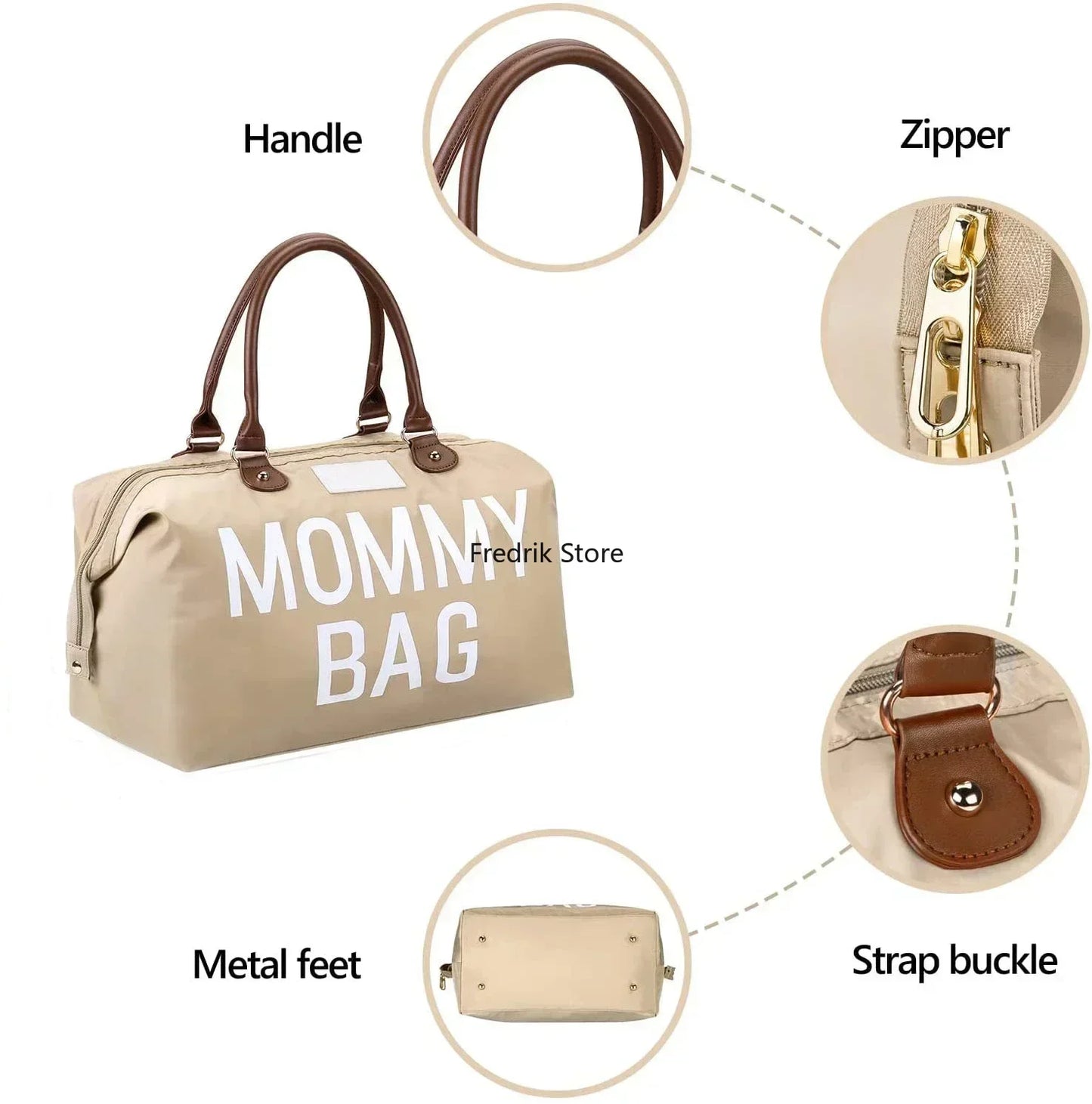đ Mama Tote Bag â Grand Sac Ă Langer MaternitĂ© Style Hoboâą - PlanĂšte bĂ©bĂ©