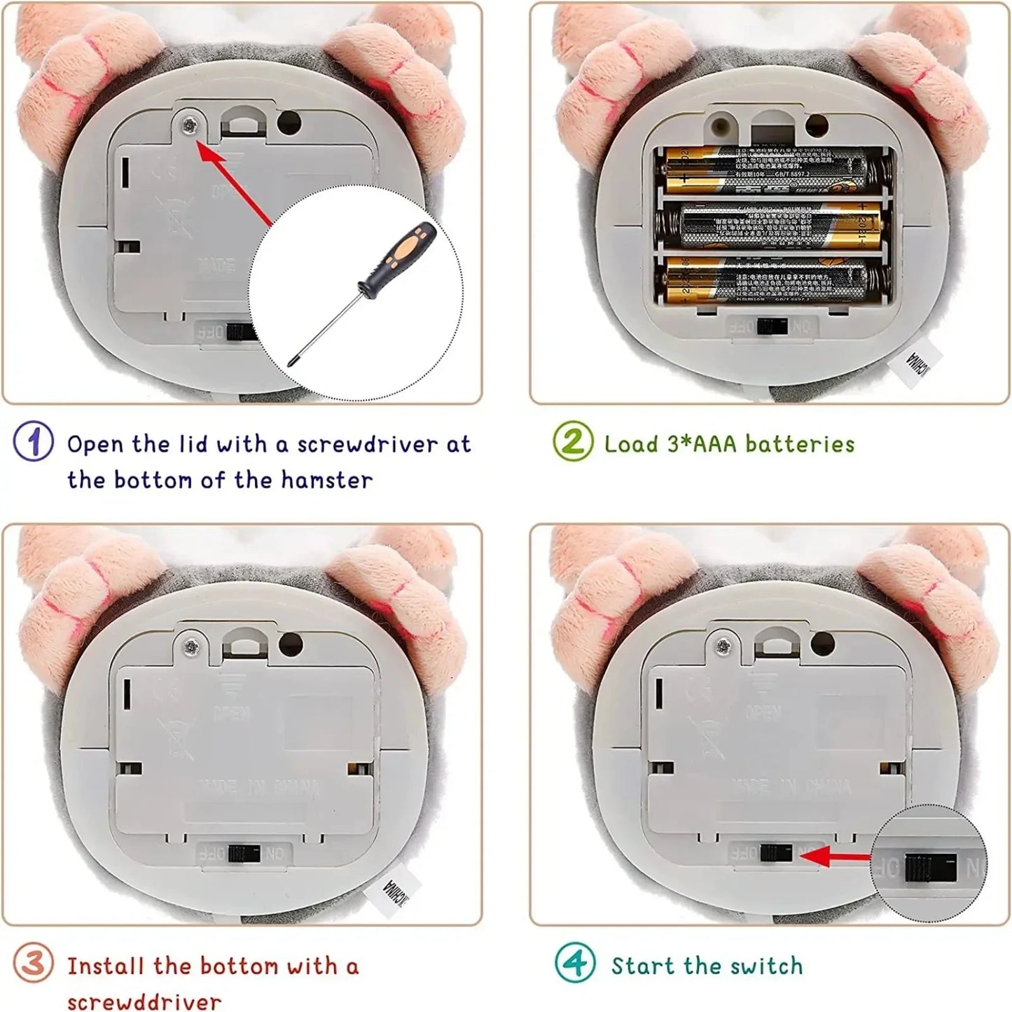 Hamster Parleur Imitateur – Jouet Électronique Interactif en Peluche™ - Planète bébé