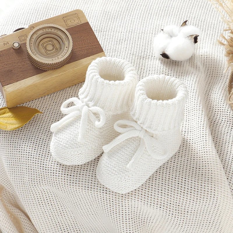 𧶠Chaussons Bébé Tricotés⹠- PlanÚte bébé