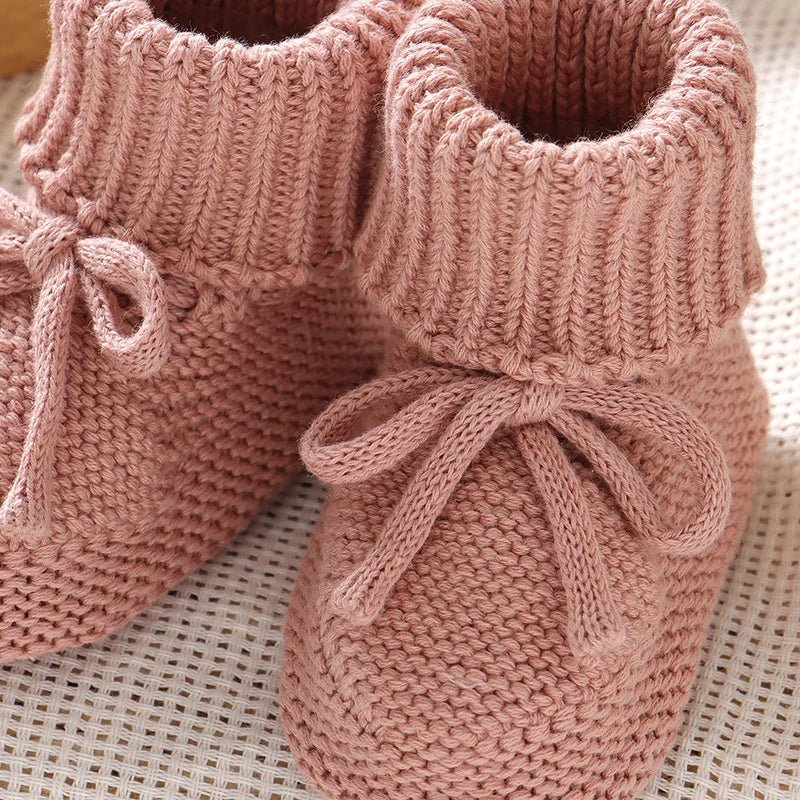 𧶠Chaussons Bébé Tricotés⹠- PlanÚte bébé