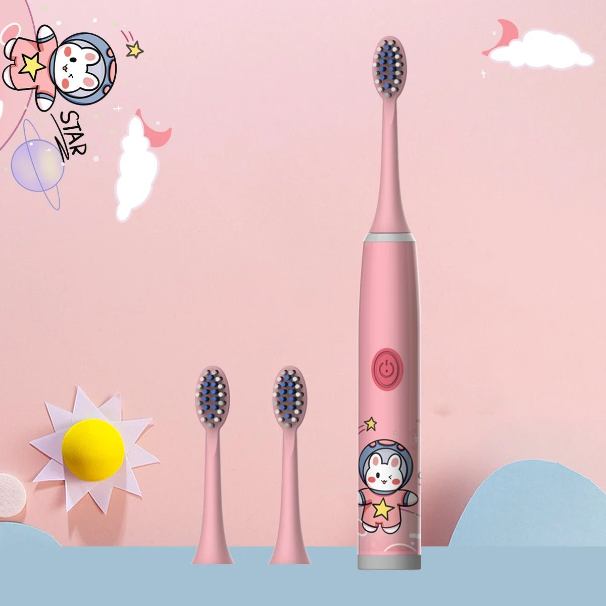 Brosse à Dents Électrique Enfant – Ultra - Doux & Nettoyage Ludique (Sans Pile)™ - Planète bébé