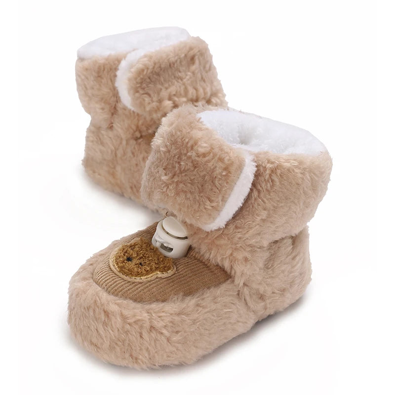 đ§žâïž Chaussures dâHiver BĂ©bĂ© â Premiers Pas AntidĂ©rapants â Doublure Coton Chaud â Motif Cartoonâą
