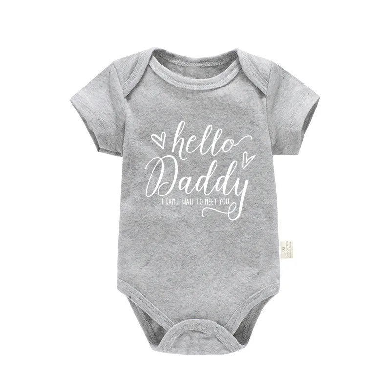 đ¶đ Body BĂ©bĂ© Annonce Grossesse â "Hello Daddy, I Can't Wait to Meet You" â 100% Coton Douxâą - PlanĂšte bĂ©bĂ©